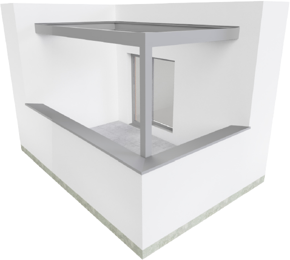 Zastřešení balkonu pergola
